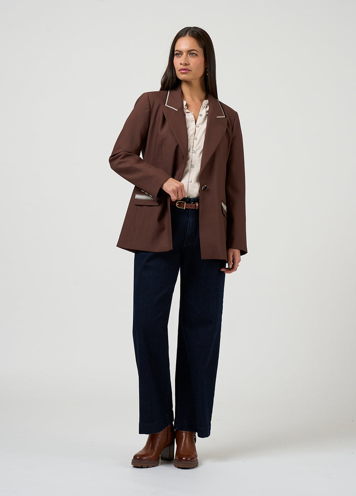 Loobie’s Story Bespoke Blazer - Cocoa