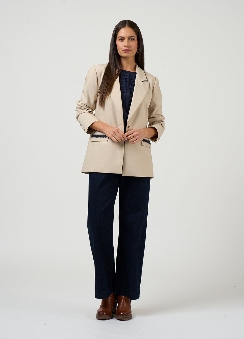 Loobie’s Story Bespoke Blazer - Oyster