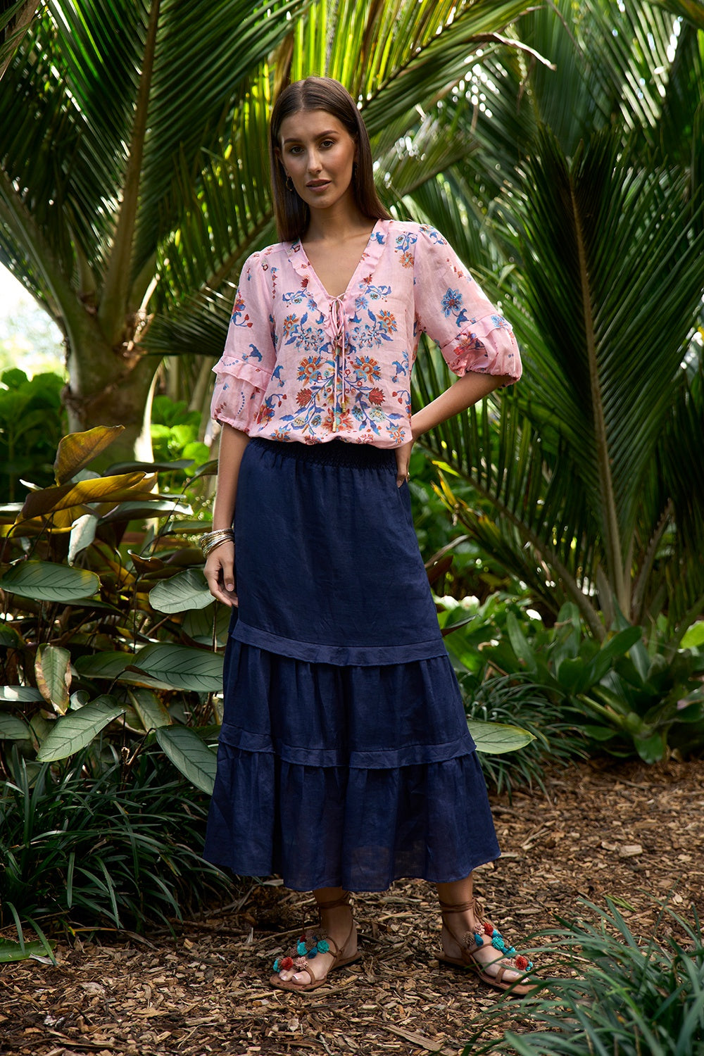 Loobie’s Story Waterlily Skirt - Indigo