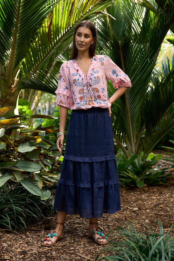 Loobie’s Story Waterlily Skirt - Indigo