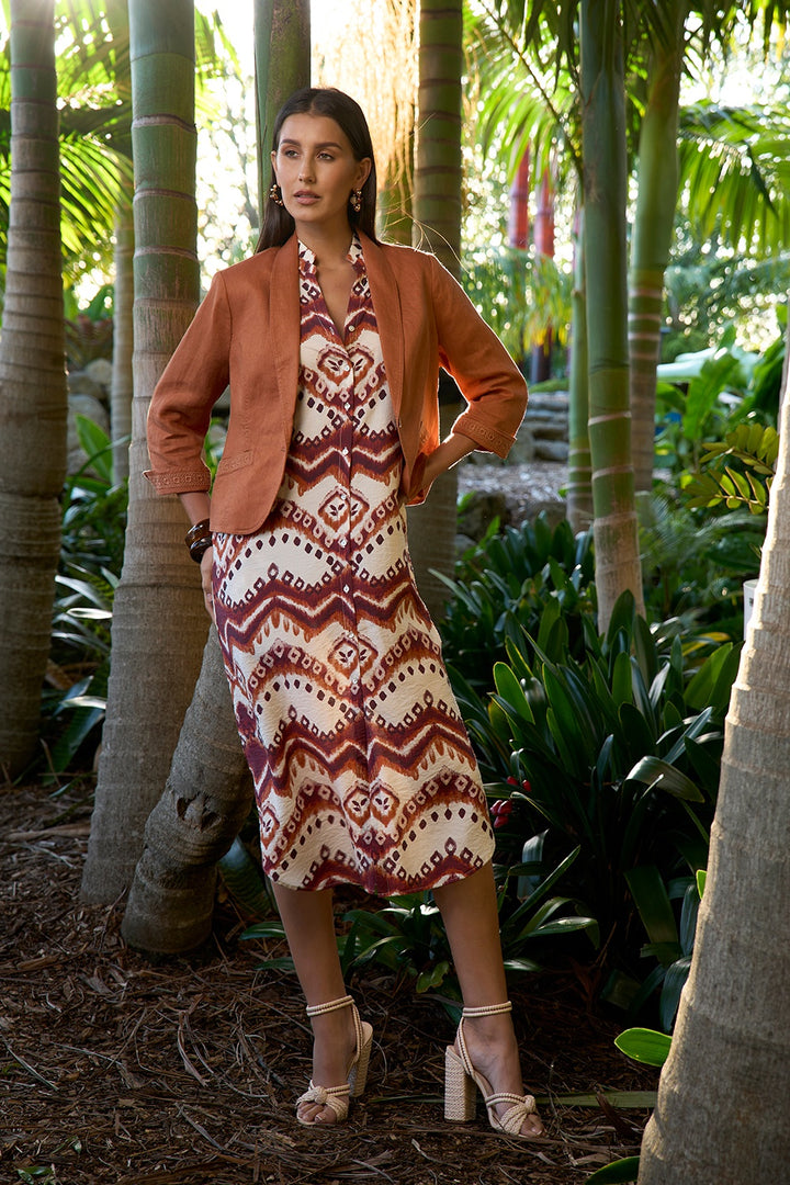 Loobie’s Story Zahlee Shirt Dress - Tan