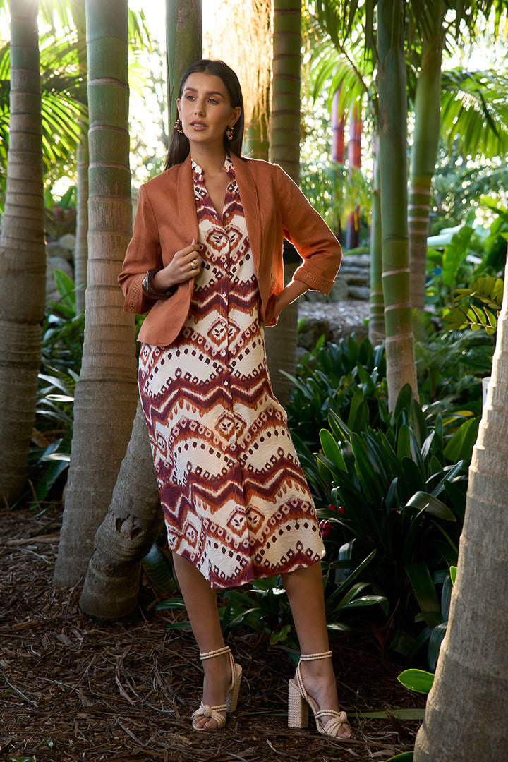 Loobie’s Story Zahlee Shirt Dress - Tan