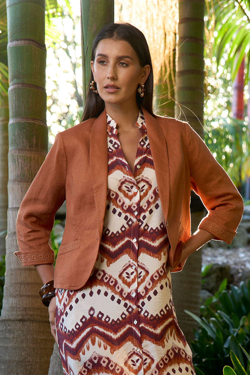 Loobie’s Story Zahlee Shirt Dress - Tan
