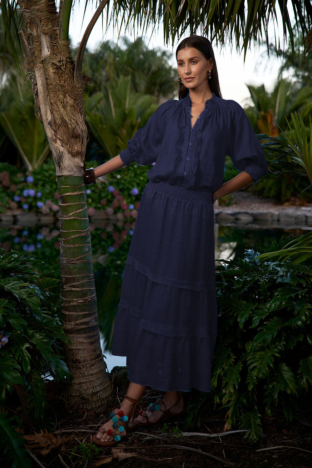 Loobie’s Story Waterlily Shirt - Indigo