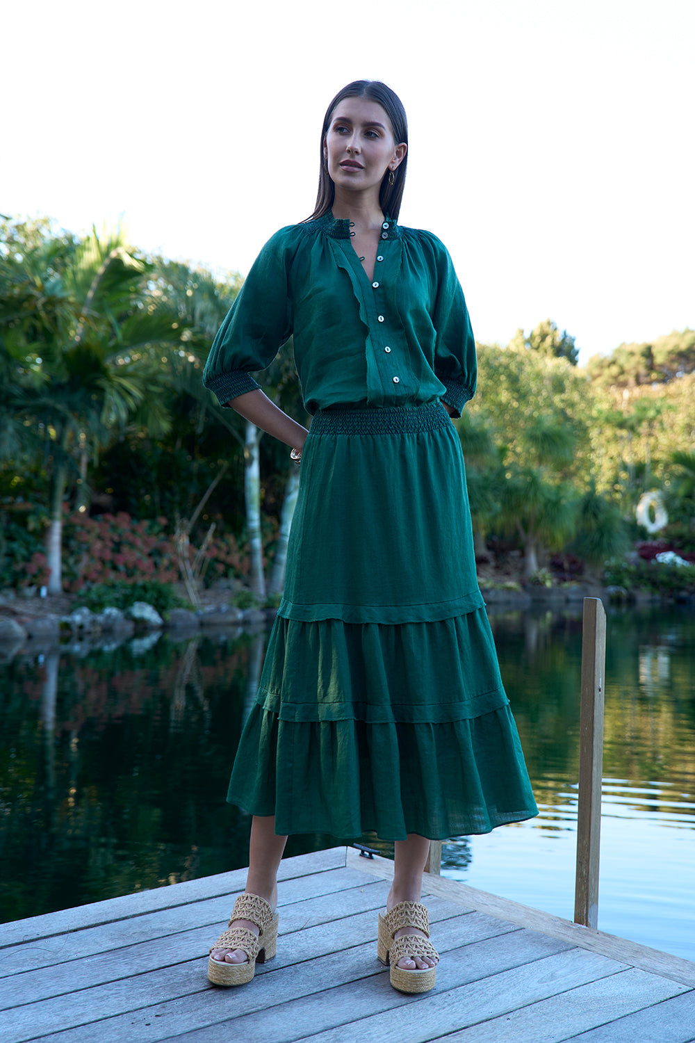 Loobie’s Story Waterlily Shirt - Jungle
