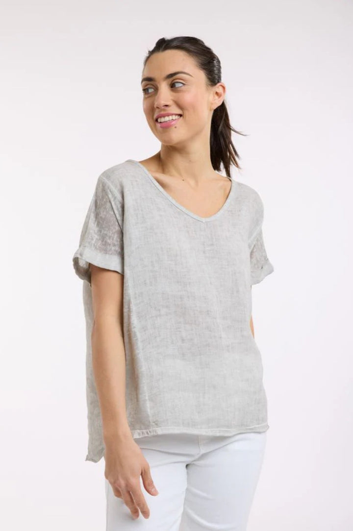Love From Italy V-neck Calypso short Sleeve Top