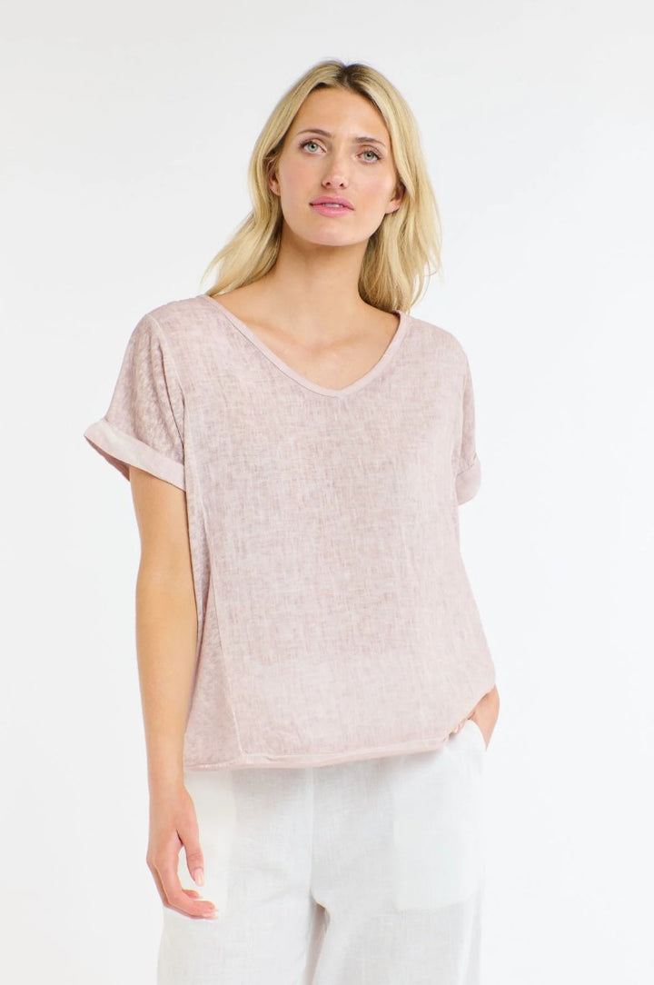 Love From Italy V-neck Calypso short Sleeve Top