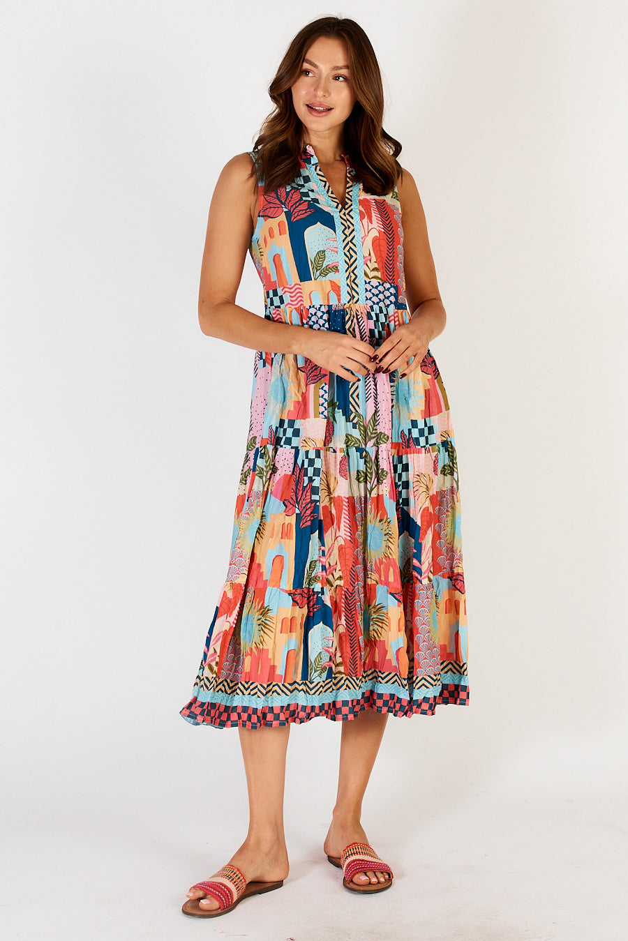 LulaLife Solaire Sleeveless Midi Dress