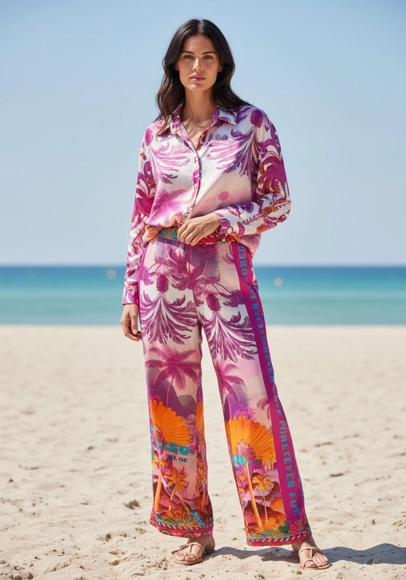 Miss Goodlife Violet Sea Blouse