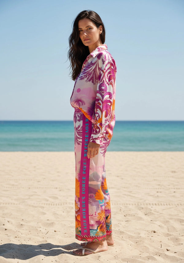 Miss Goodlife Violet Sea Blouse