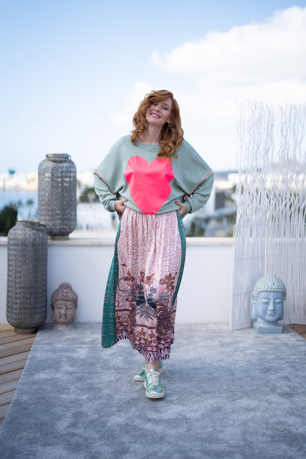 Miss Goodlife Rose Leo Maxi Skirt