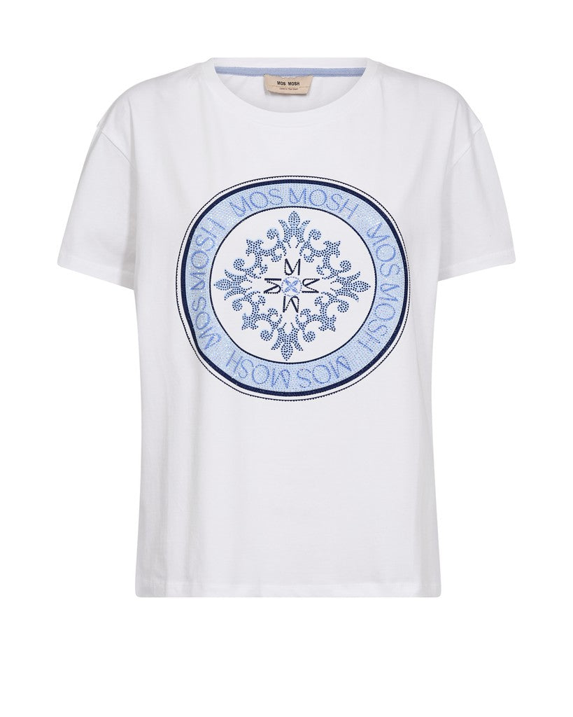 Mos Mosh Judd O-Neck Tee - WHT