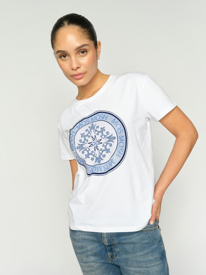 Mos Mosh Judd O-Neck Tee - WHT