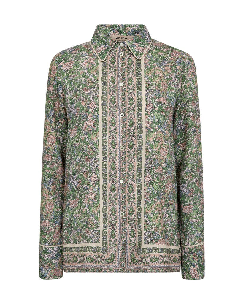 Mos Mosh Kana Flowish Orchid Shirt