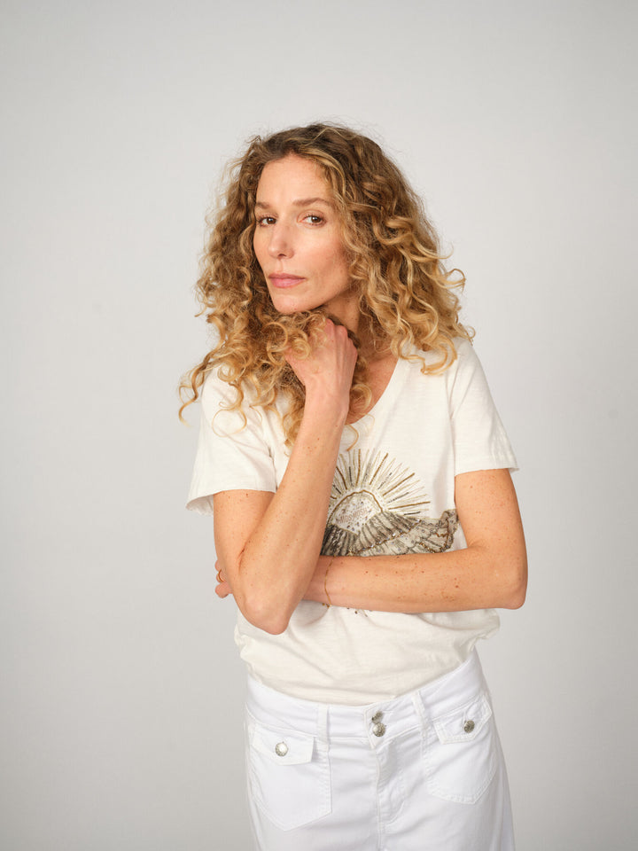 Mos Mosh Nadine O-SS Deco Tee