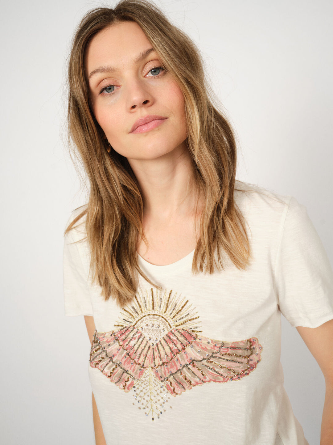 Mos Mosh Nadine O-SS Deco Tee