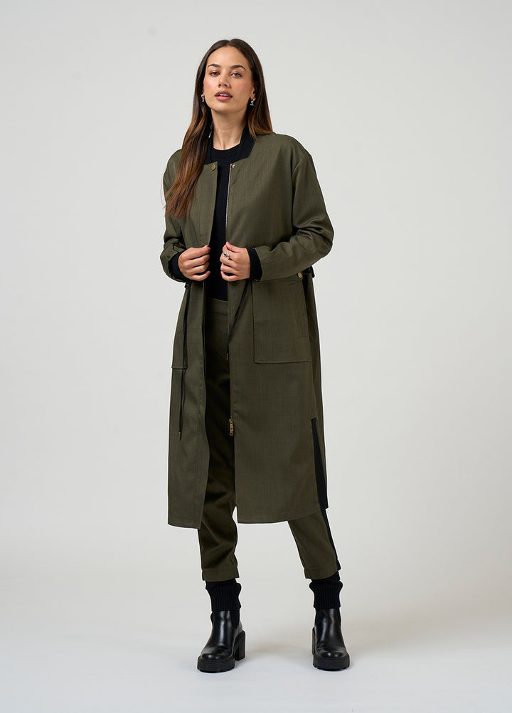Madly Sweetly Tactical Coat Khaki