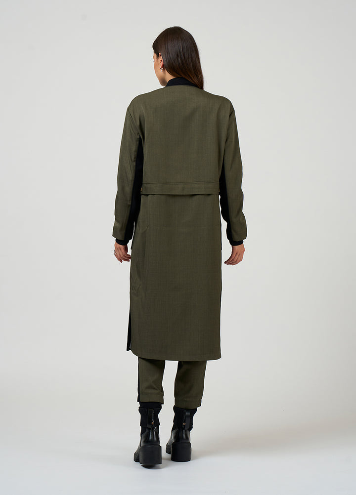 Madly Sweetly Tactical Coat Khaki