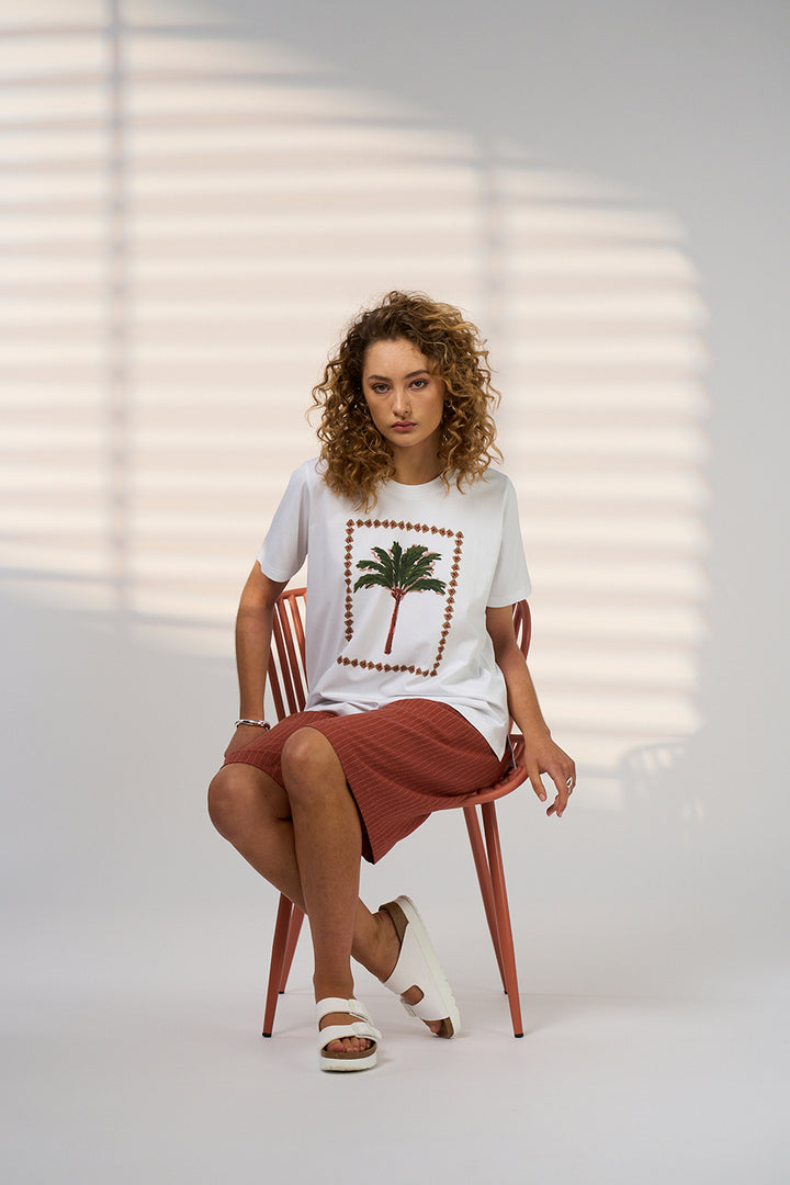 Madly Sweetly Wander Tee - White