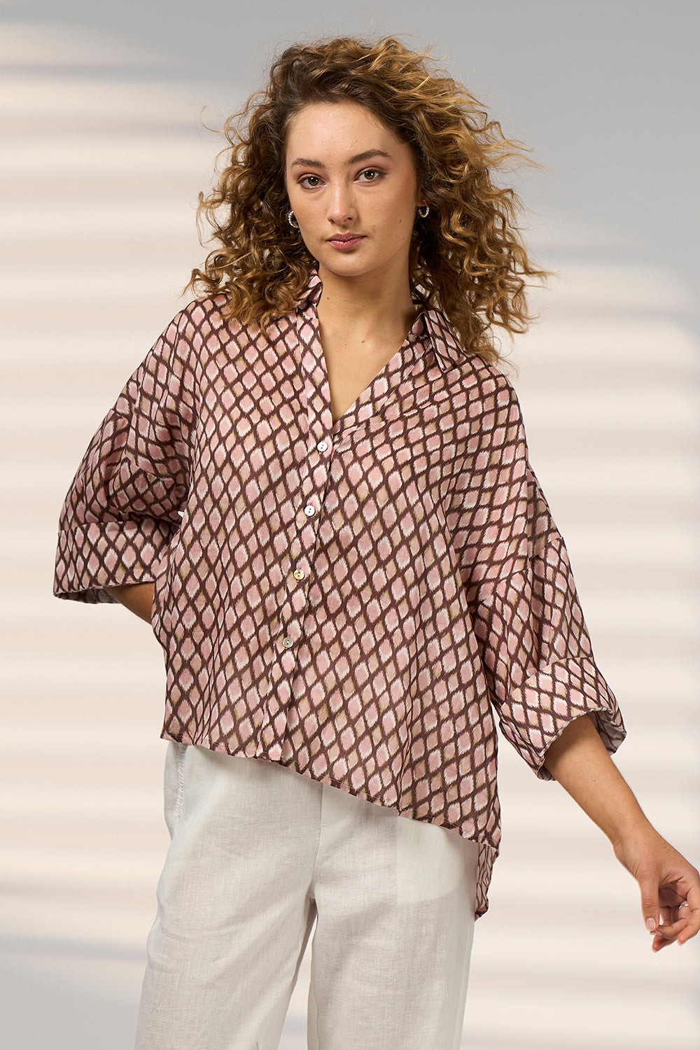 Madly Sweetly Double Up Shirt - Blush