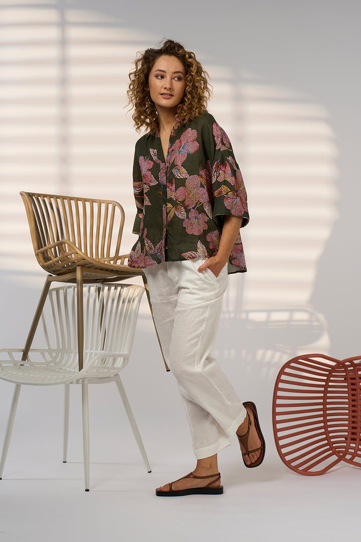 Madly Sweetly Mosaica Shirt - Khaki