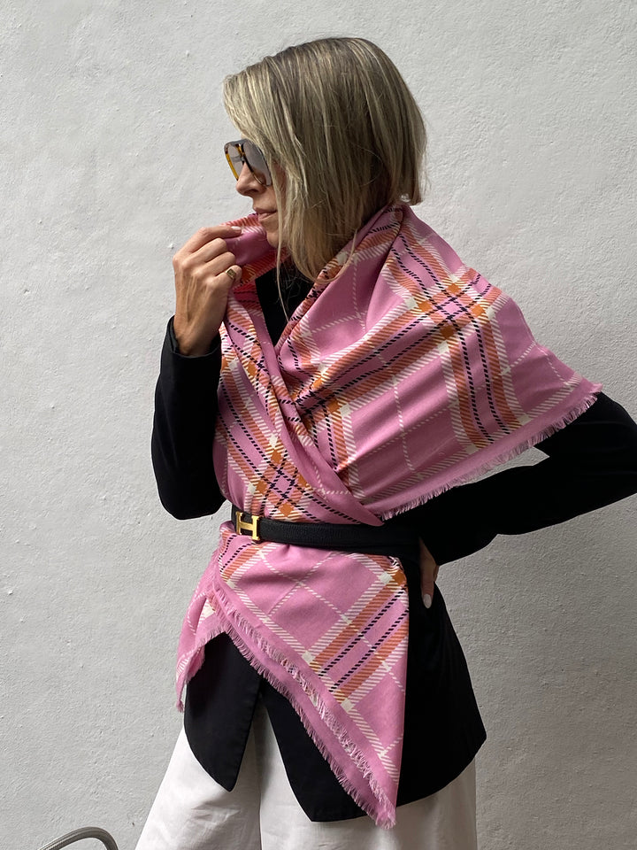 Dark Hampton McRAE Wool Silk scarf