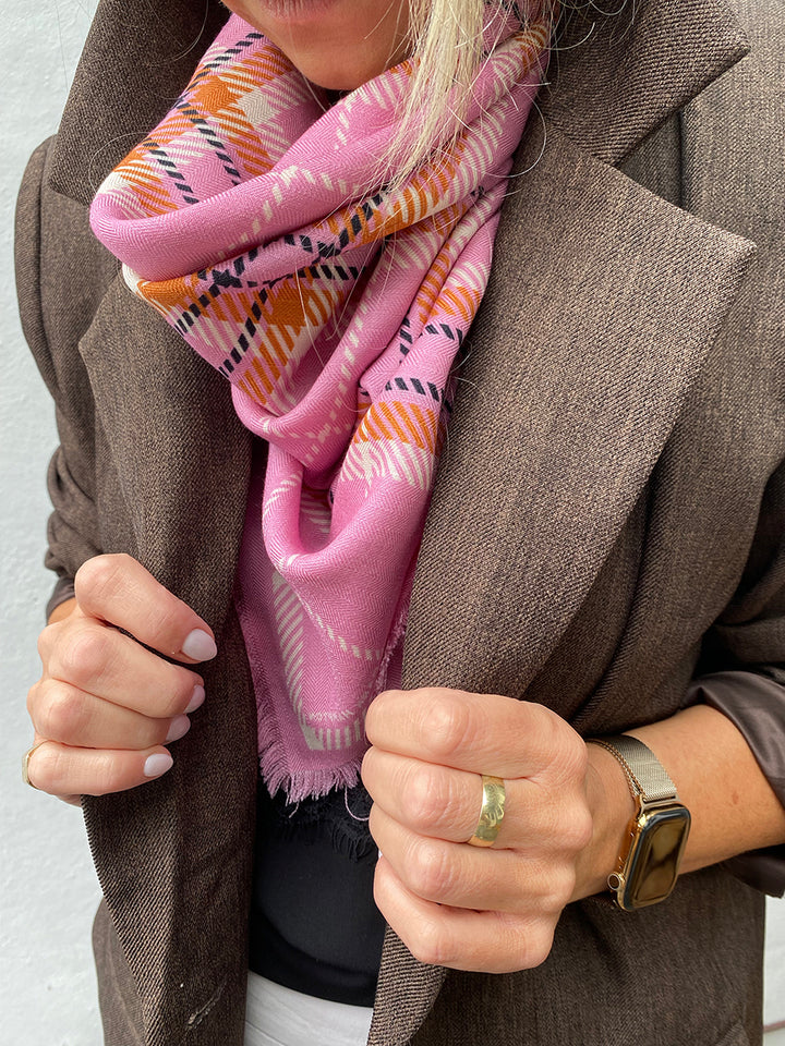 Dark Hampton McRAE Wool Silk scarf