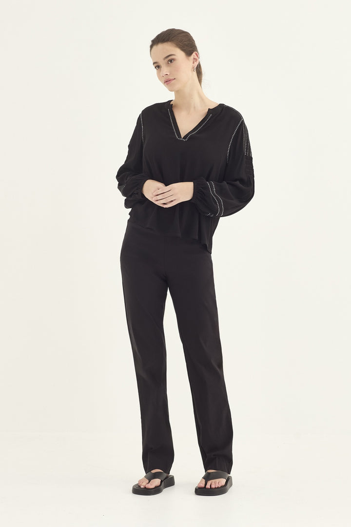 Verge Myra Blouse - BLK