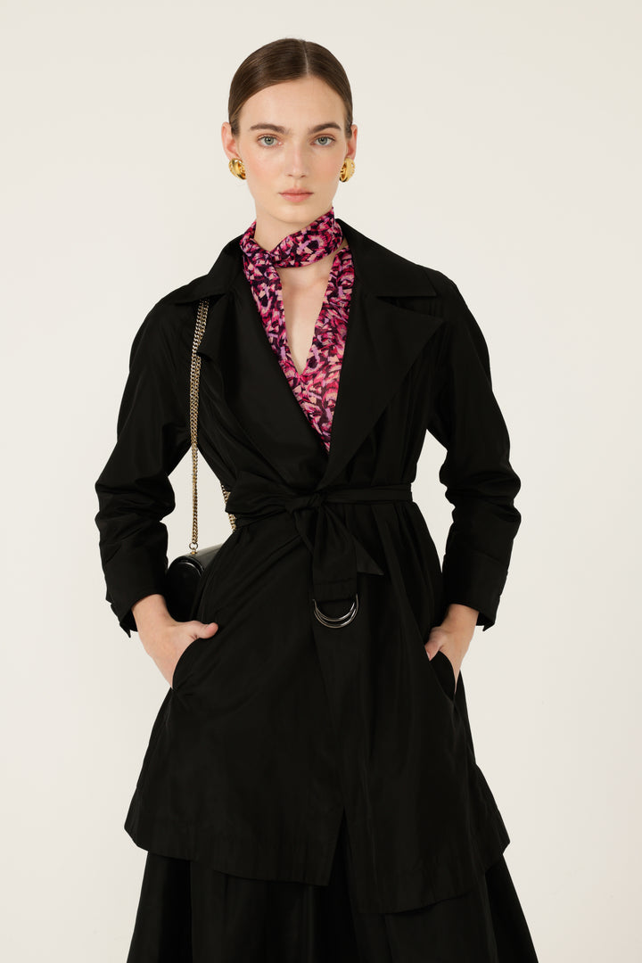 Sacha Drake Noir Trench Coat