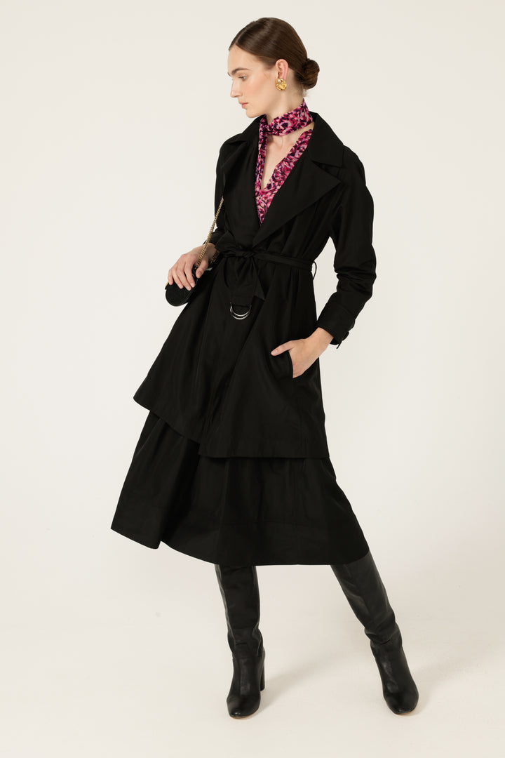 Sacha Drake Noir Trench Coat