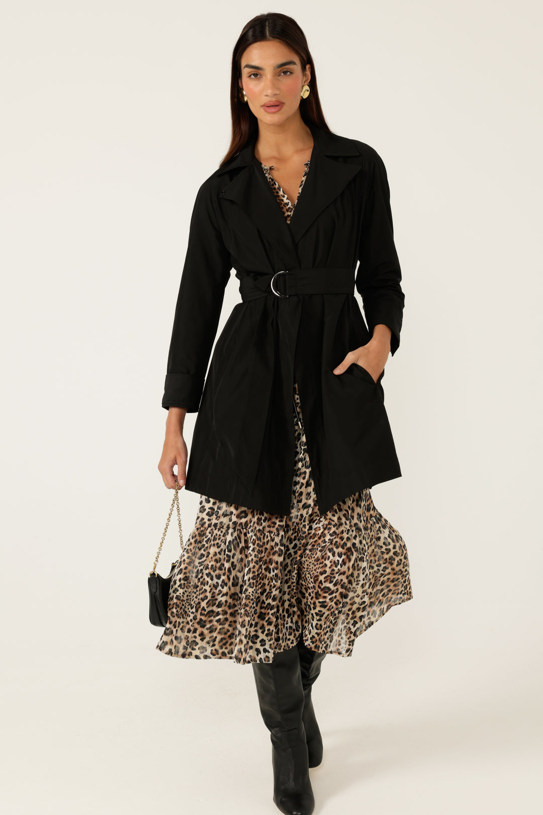Sacha Drake Noir Trench Coat