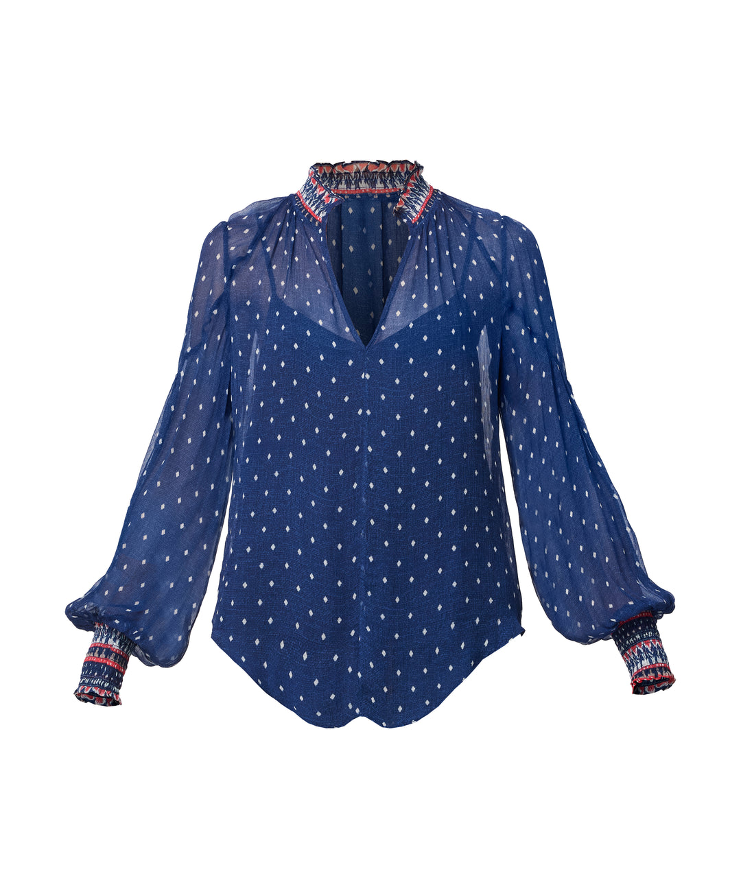 Once Was Phoenix Viscose Chiffon Blouse