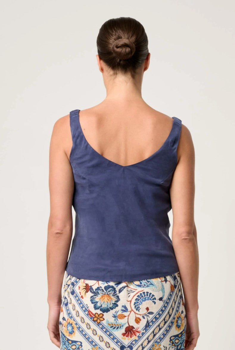Once Was Delray Reversible Cupro Camisole