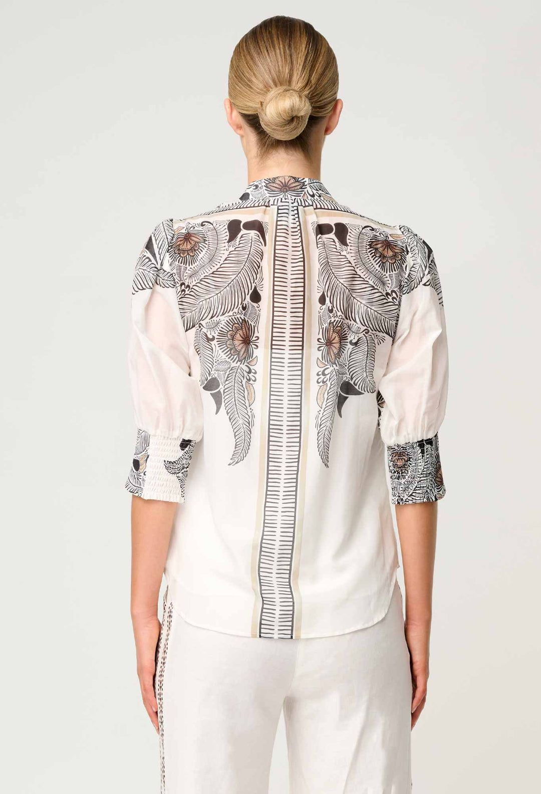 Once Was Casablanca ivory LEILA Shirt