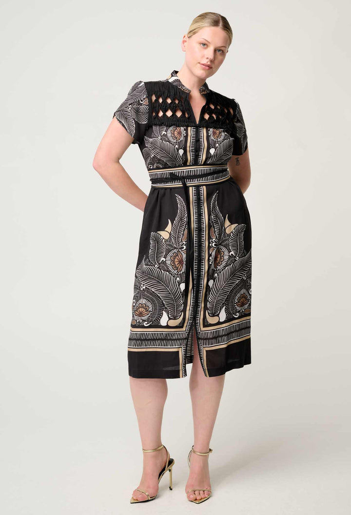 Once Was Maha Diamond Smock Dress