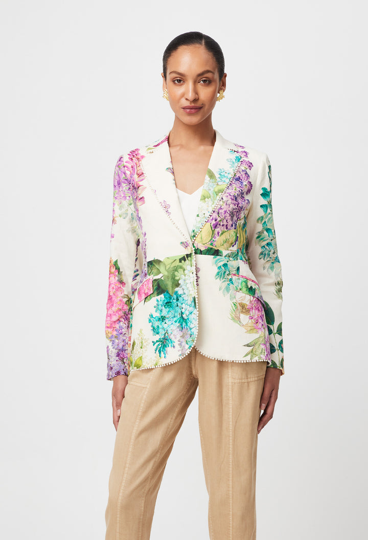 Once Was Wisteria Alba Bahia Stretch Blazer