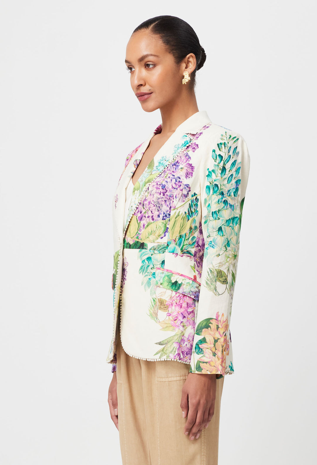 Once Was Wisteria Alba Bahia Stretch Blazer