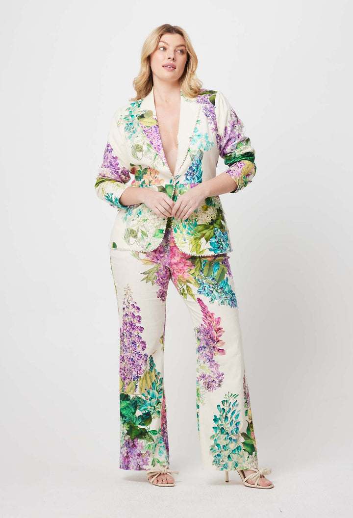 Once Was Wisteria Alba Bahia Stretch Blazer