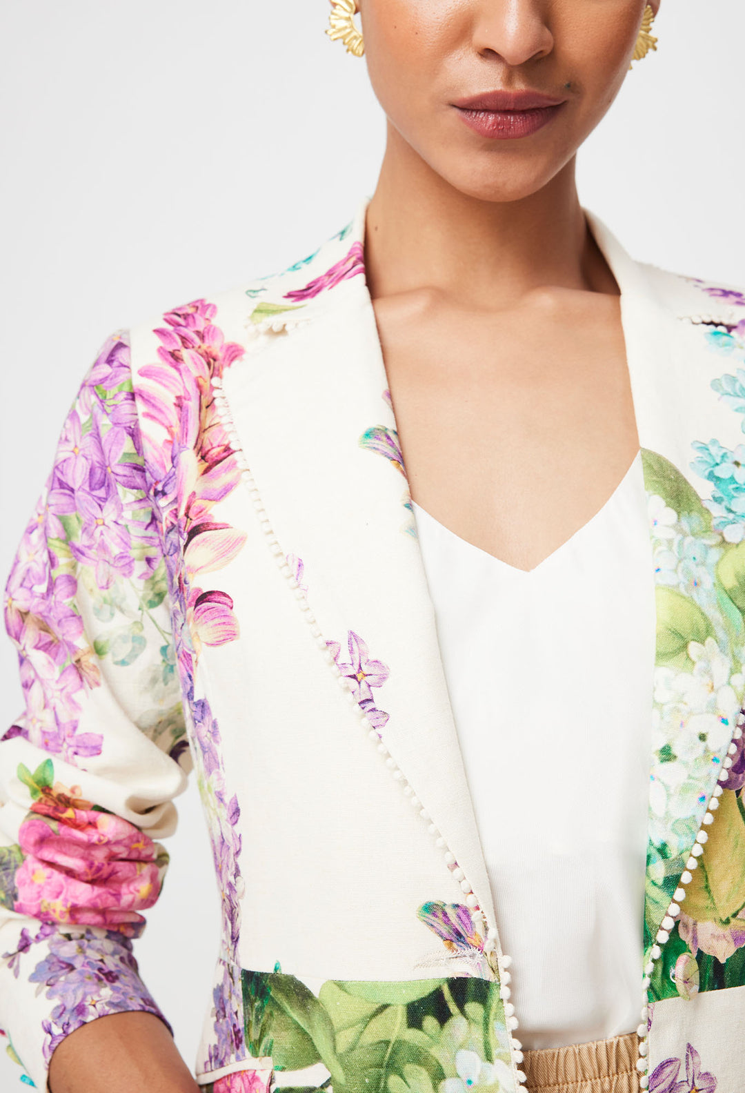 Once Was Wisteria Alba Bahia Stretch Blazer