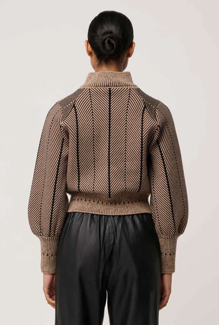 Once Was Jeanne Wool Blend Bomber