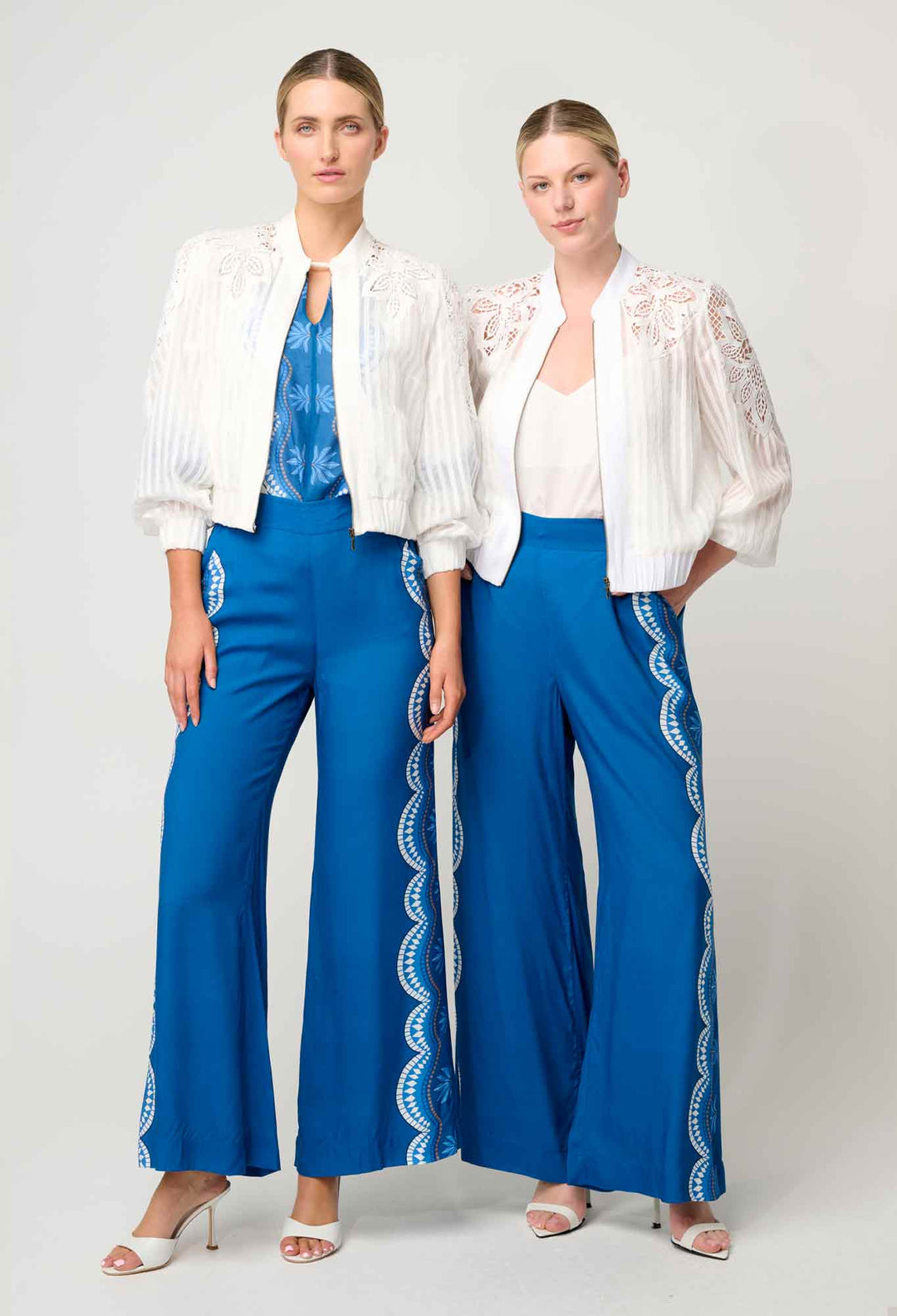 Once Was Lamia Tencel Lace Detail Bomber