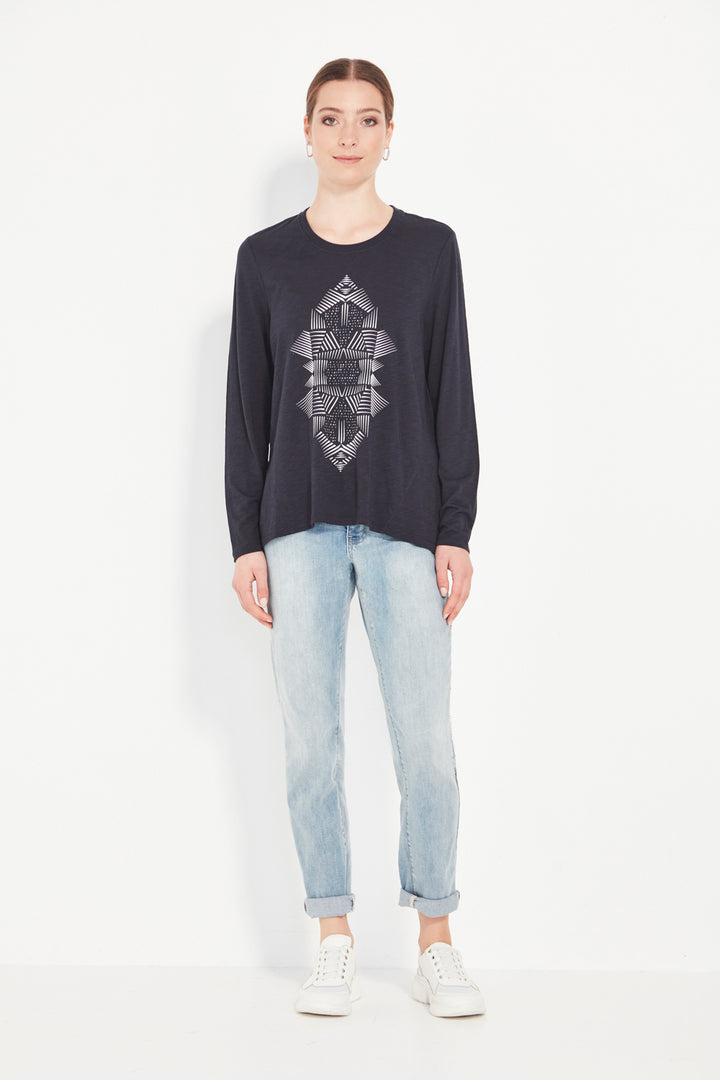 Verge Optical Top - Ink