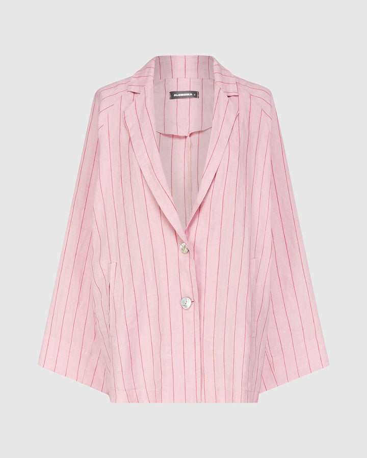 Alembika Linen Blazer - Pink