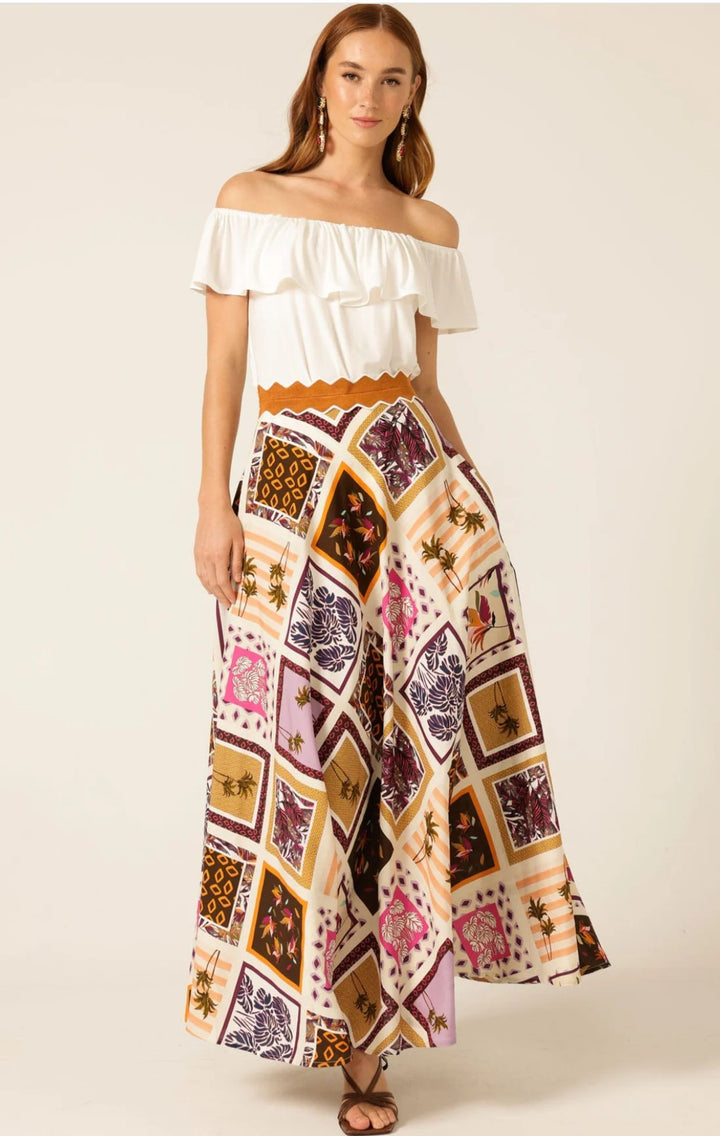 Sacha Drake Wild Palm Maxi Skirt