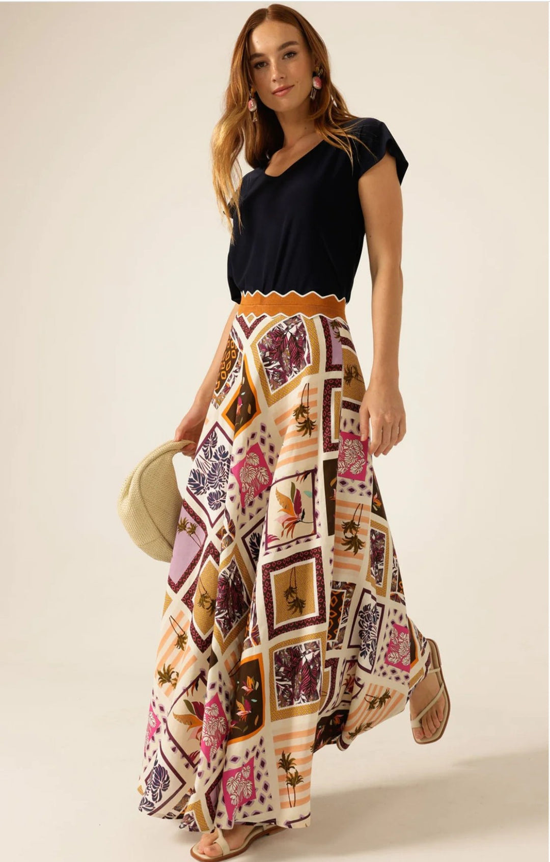 Sacha Drake Wild Palm Maxi Skirt