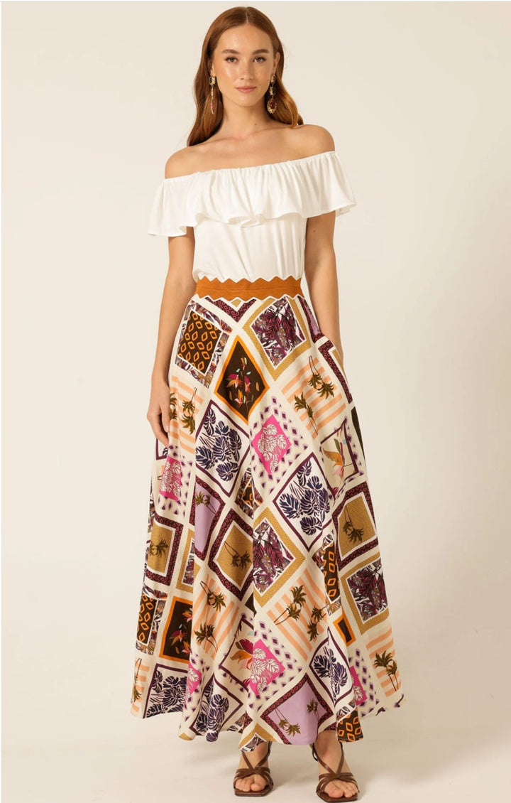 Sacha Drake Wild Palm Maxi Skirt