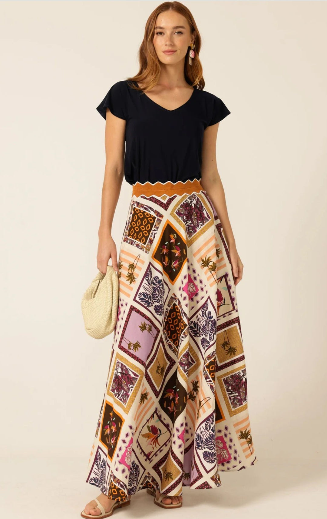 Sacha Drake Wild Palm Maxi Skirt