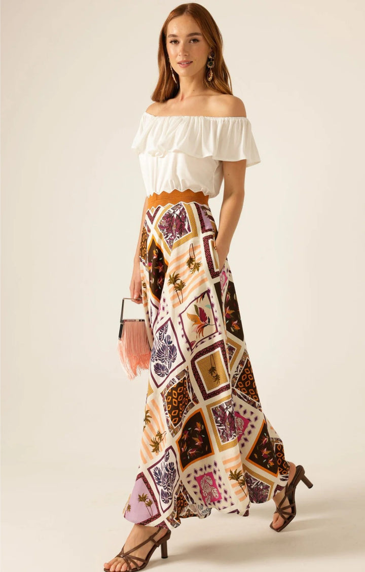 Sacha Drake Wild Palm Maxi Skirt