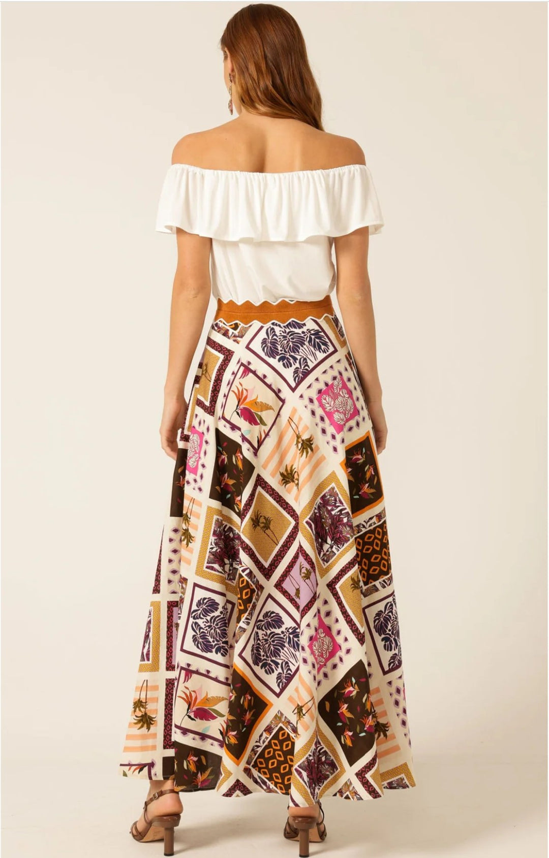 Sacha Drake Wild Palm Maxi Skirt