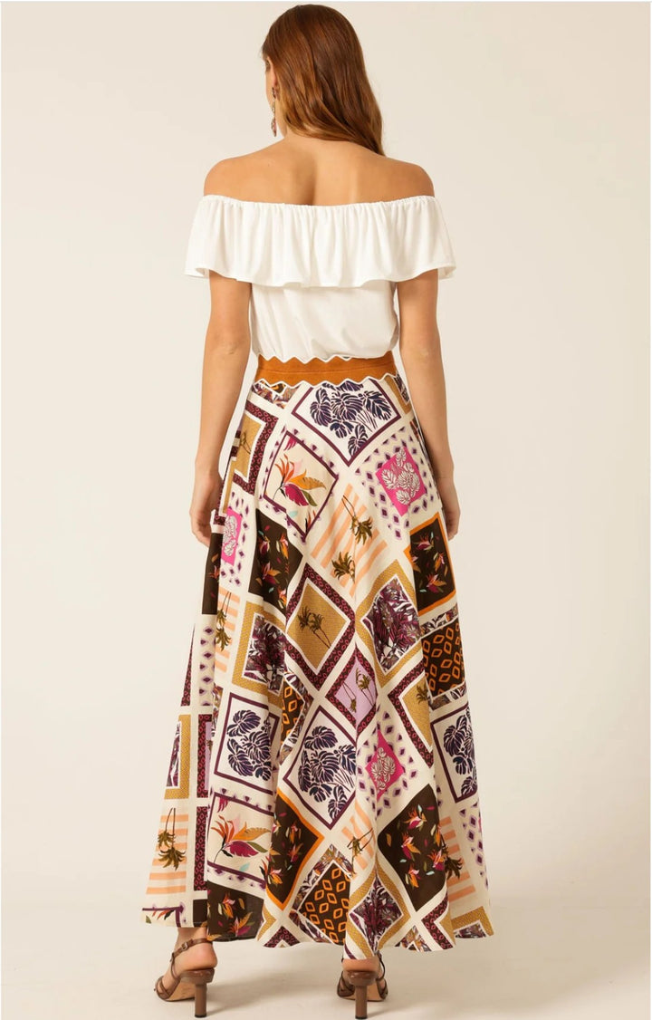 Sacha Drake Wild Palm Maxi Skirt